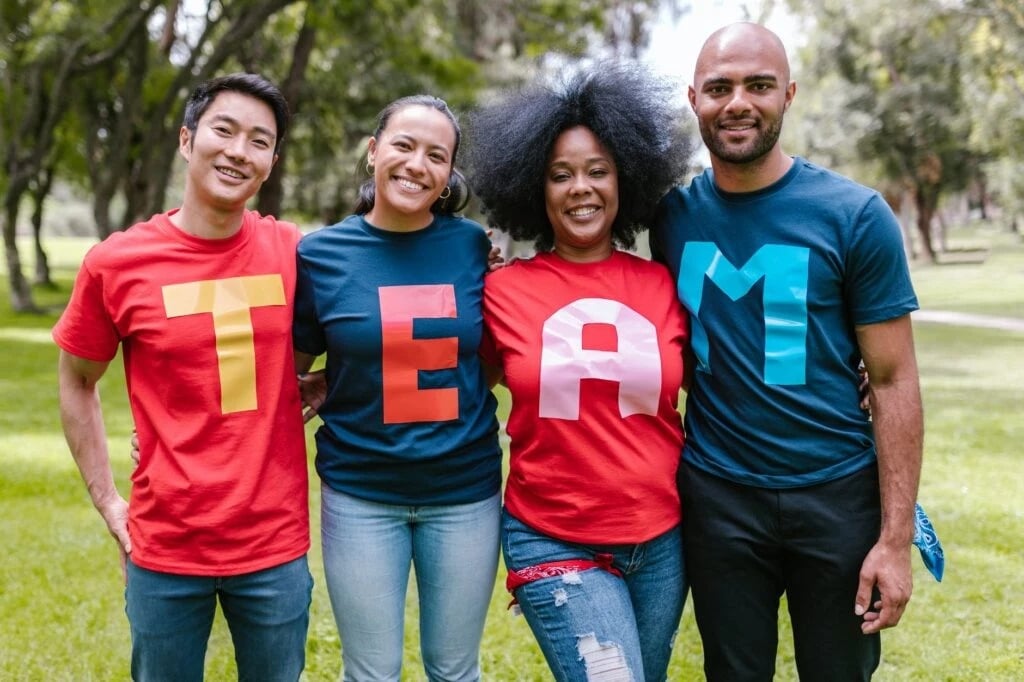 team building collègue t-shirt lettre