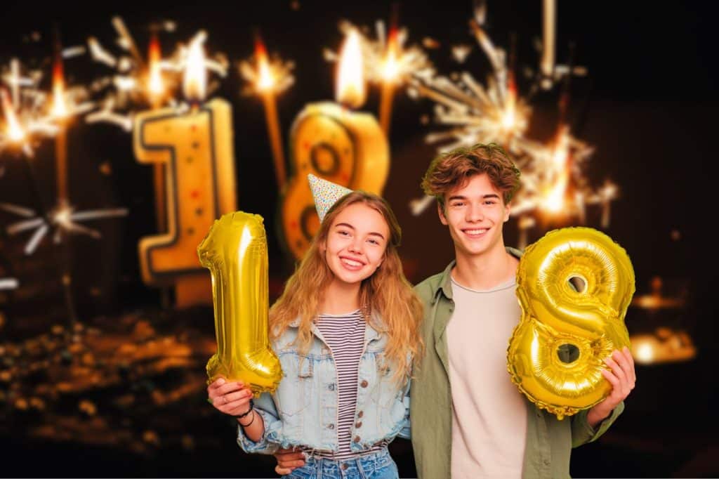 anniversaire 18 ans fete chiffres gonflable ballons