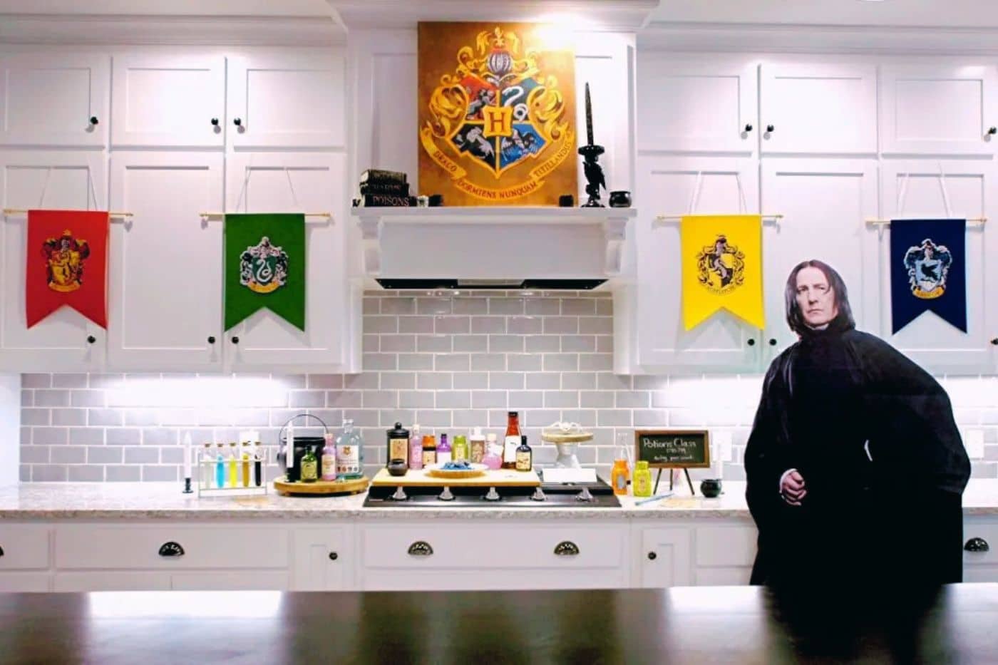 atelier potion cuisine rogue carton décoration anniversaire harry potter