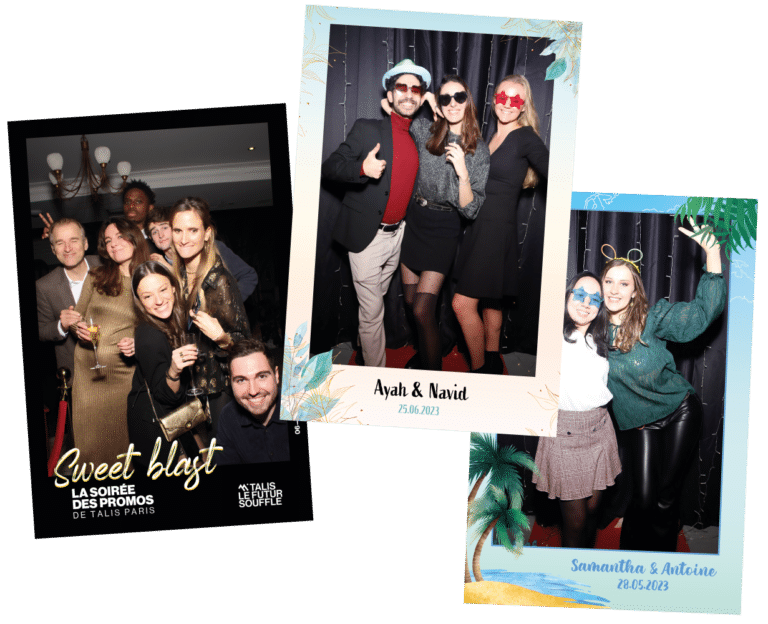 photo exemple invités photobooth impression tirage papier fun