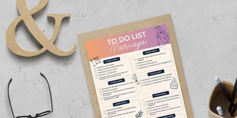 to do list mariage à imprimer pdf checklist organisation planification à cocher