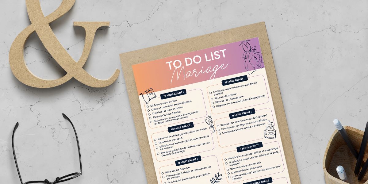 to do list mariage à imprimer pdf à cocher plaification organisation guide