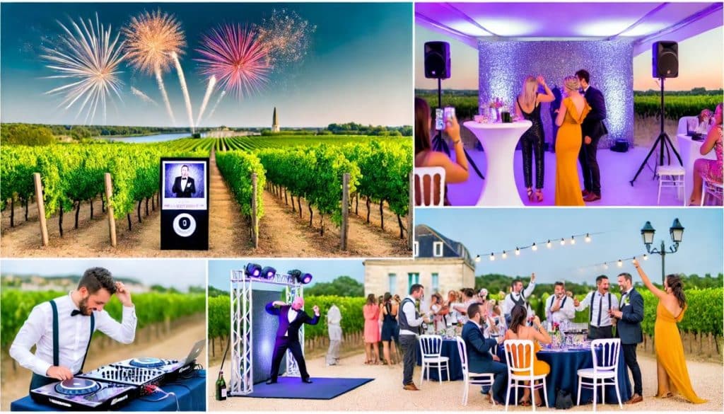 animation mariage gironde dans les vignes activités à faire diaporama bordeaux villes région