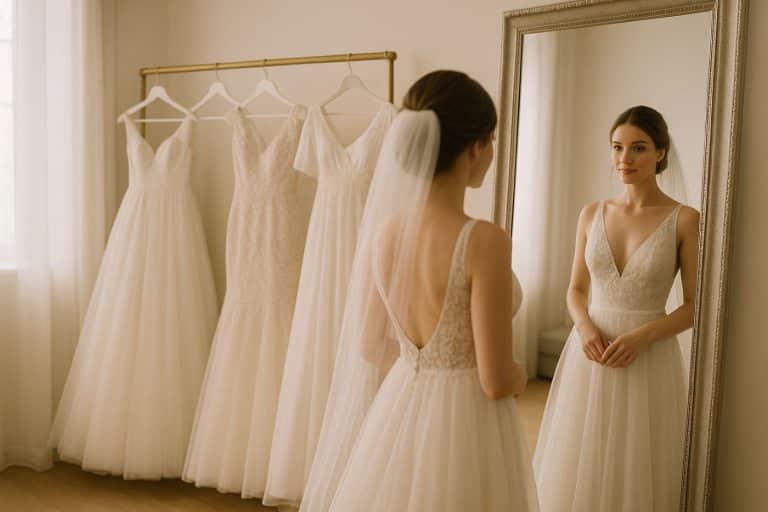 morphologie essayage robe de mariée miroir style découverte
