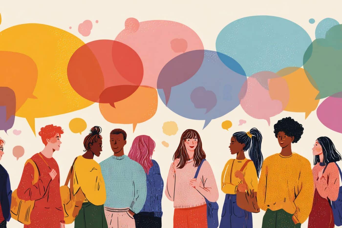 bulle de discussion personnages