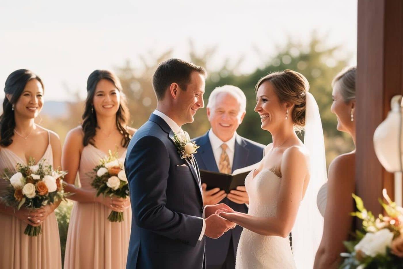 Couple homme femme se marie extérieur