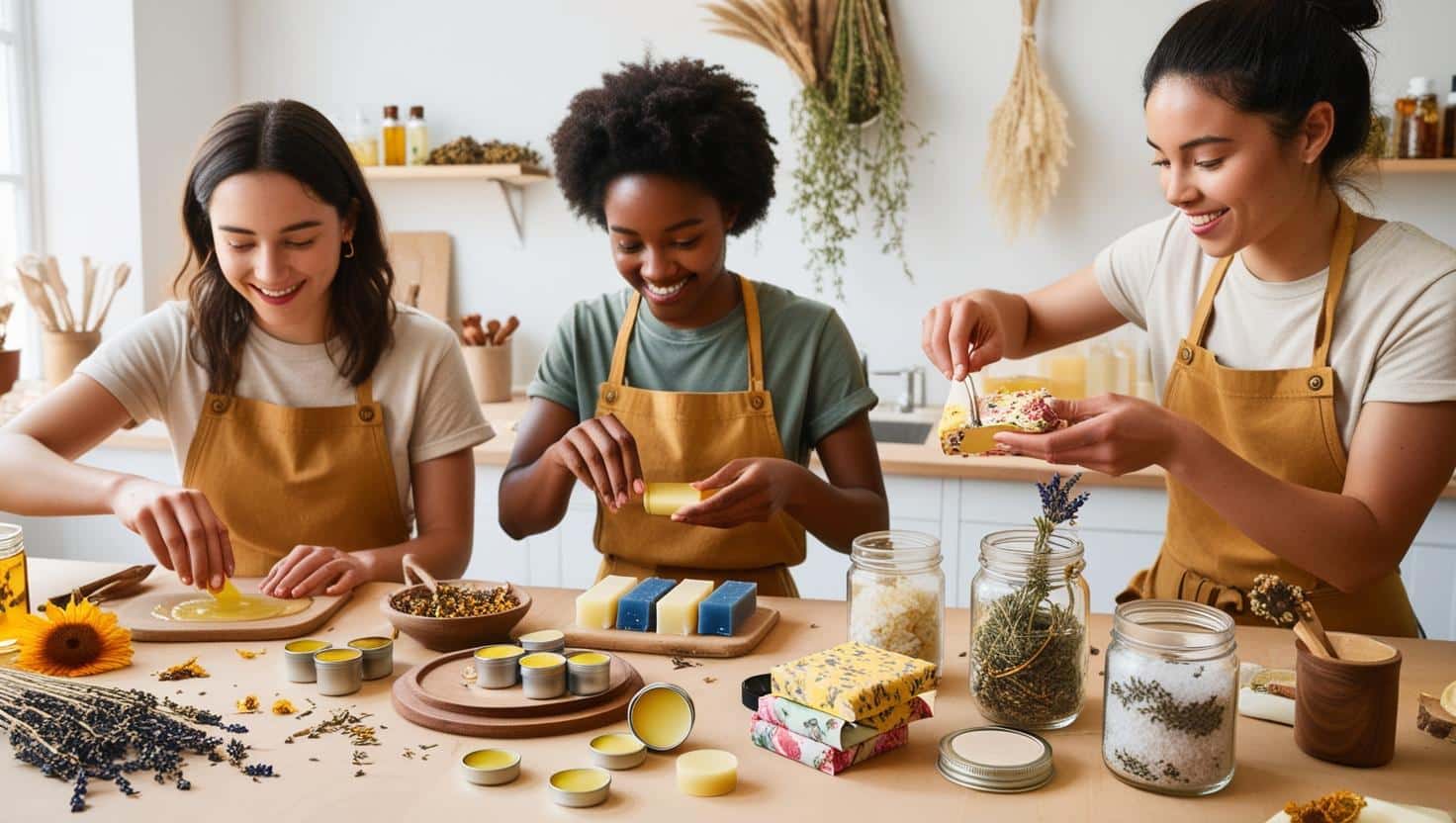 atelier cosmétiques bio naturel diy do it yourself entre amie filles maison
