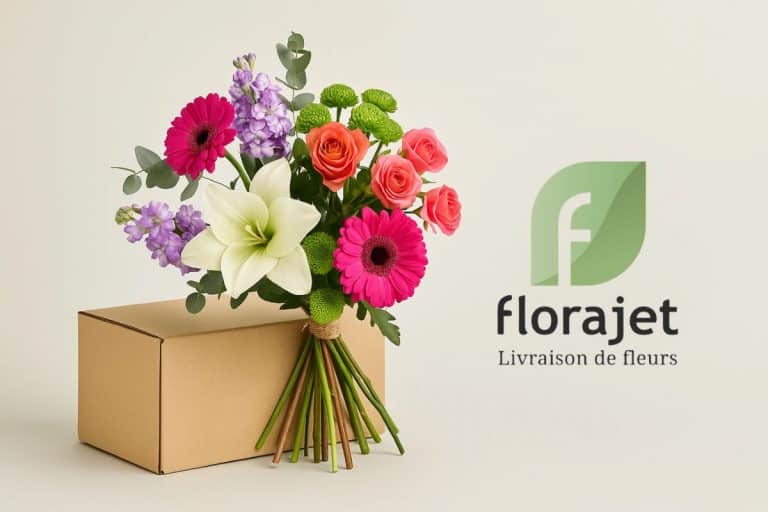 logo florajet livraison fleur fraiches bouquet colis