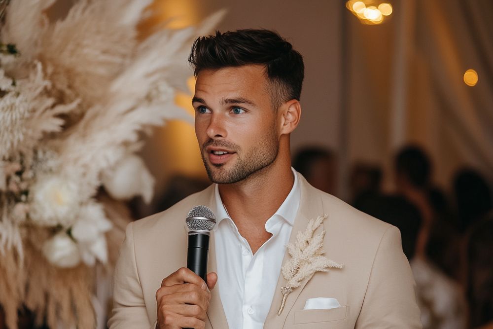 discours mariage témoins micro table cérémonie