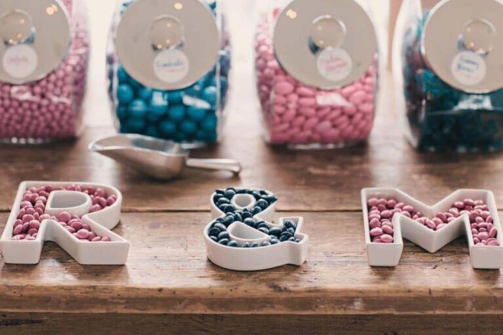 bocaux dragées mariage candy bar lettres mariés