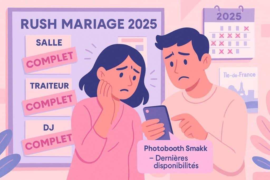 rush réservation mariages en france données data 2025