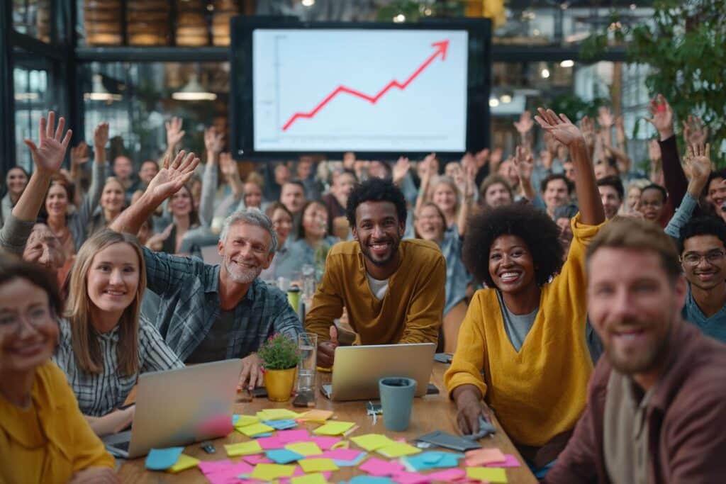 réunion équipe entreprise team building hausse productivité