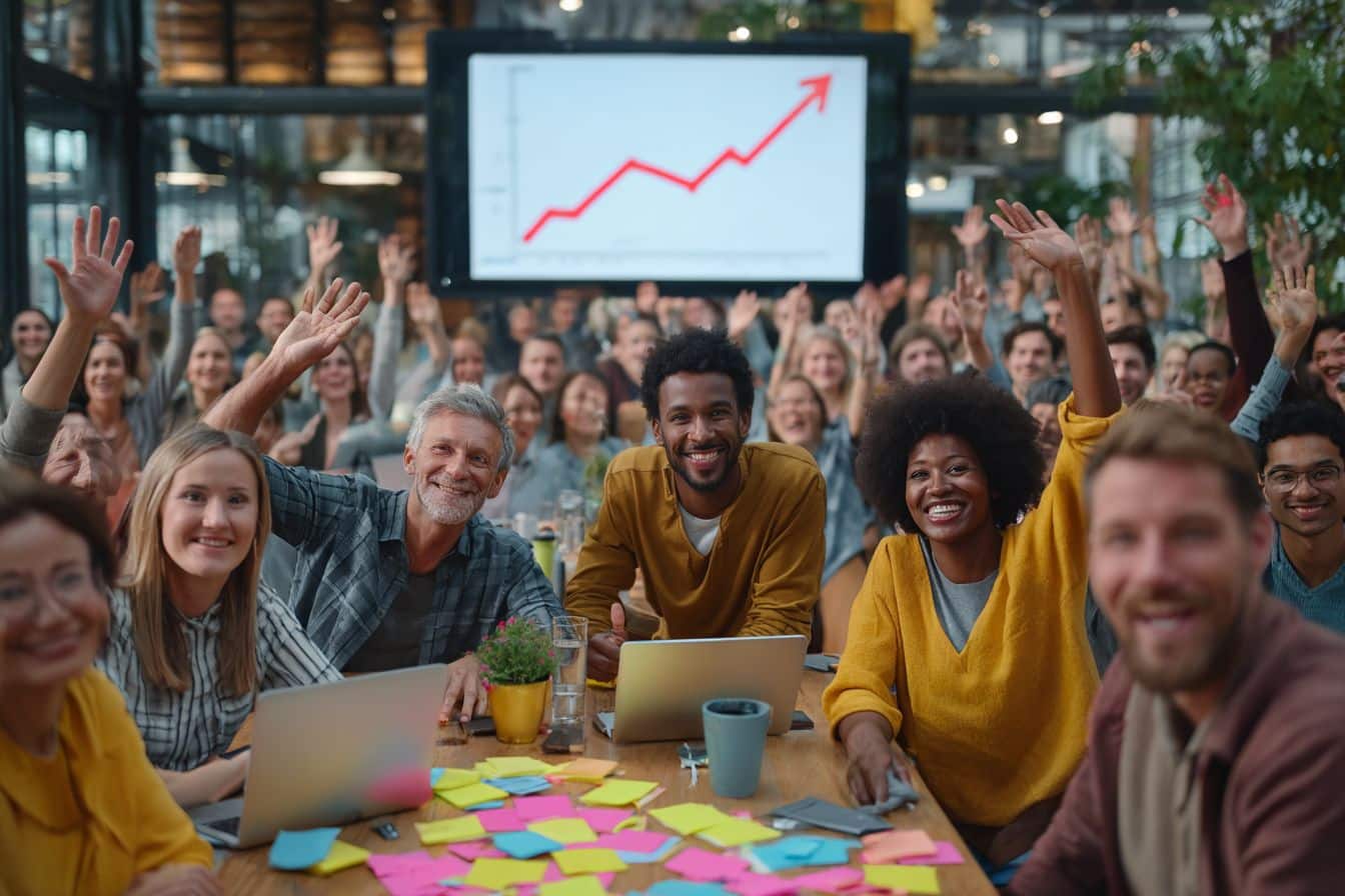 réunion équipe entreprise team building hausse productivité