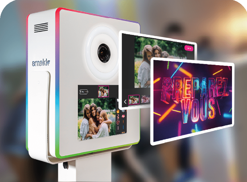 borne photo smakk photobooth blanche impression