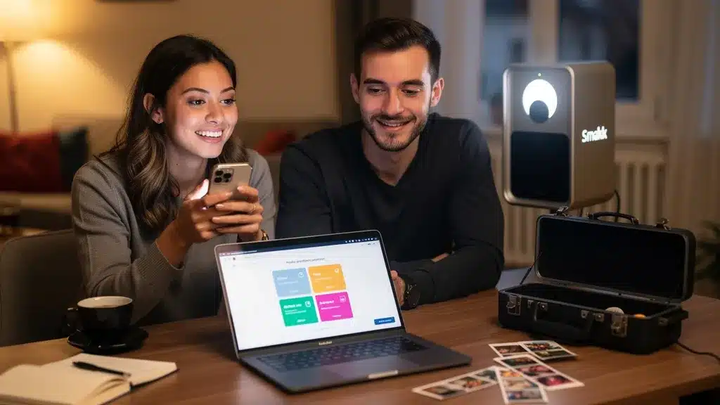 Vue detaillee : contactez-nous pour louer votre photobooth