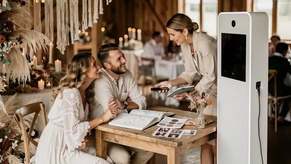 Contactez-nous pour louer votre borne photo pour mariage bohème - Mariage boheme chic Contactez-nous pour louer votre borne photo pour mariage bohème en image