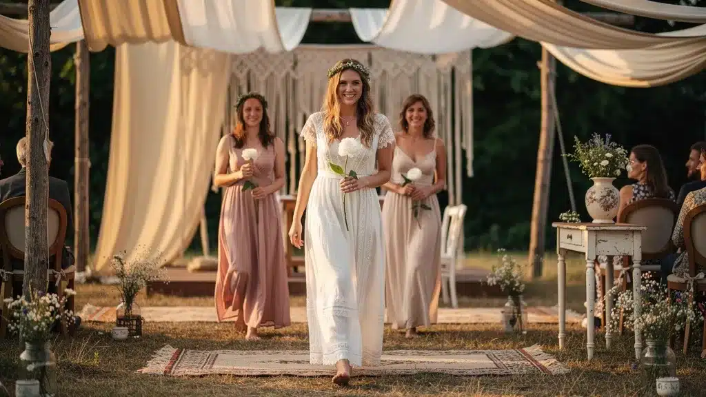 Les 3 visages d'une cérémonie bohème en 2026 - Mariage boheme chic Les 3 visages d'une cérémonie bohème en 2026