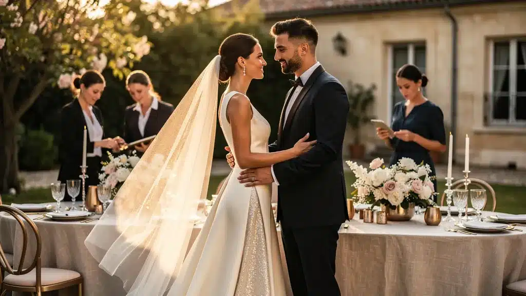 Illustration principale sur mariage glam chic guide