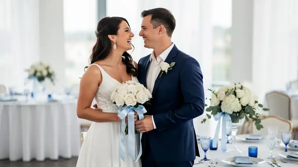 Un mariage élégant : conseils sur mariage thème bleu blanc