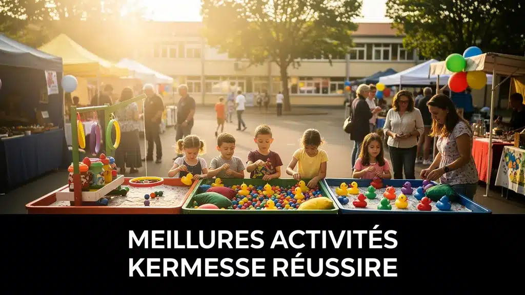 Illustration principale sur meilleures activités kermesse réussir