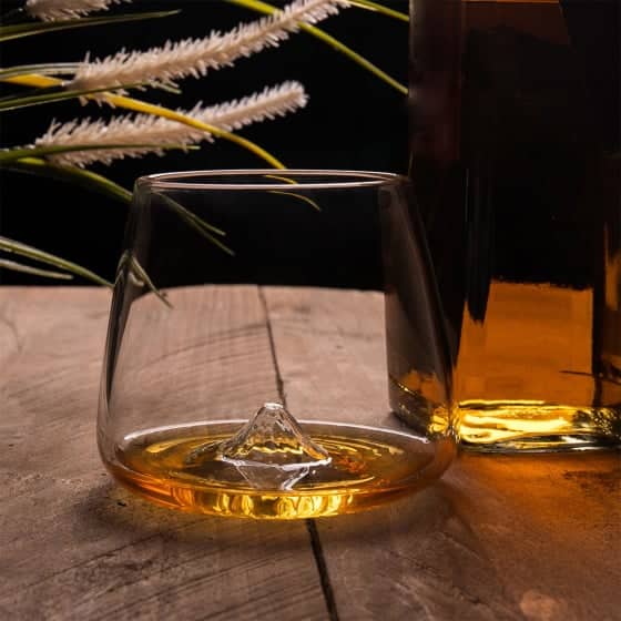 Coffret de deux verres à whisky topographiques, cadeau raffiné pour ses 50 ans