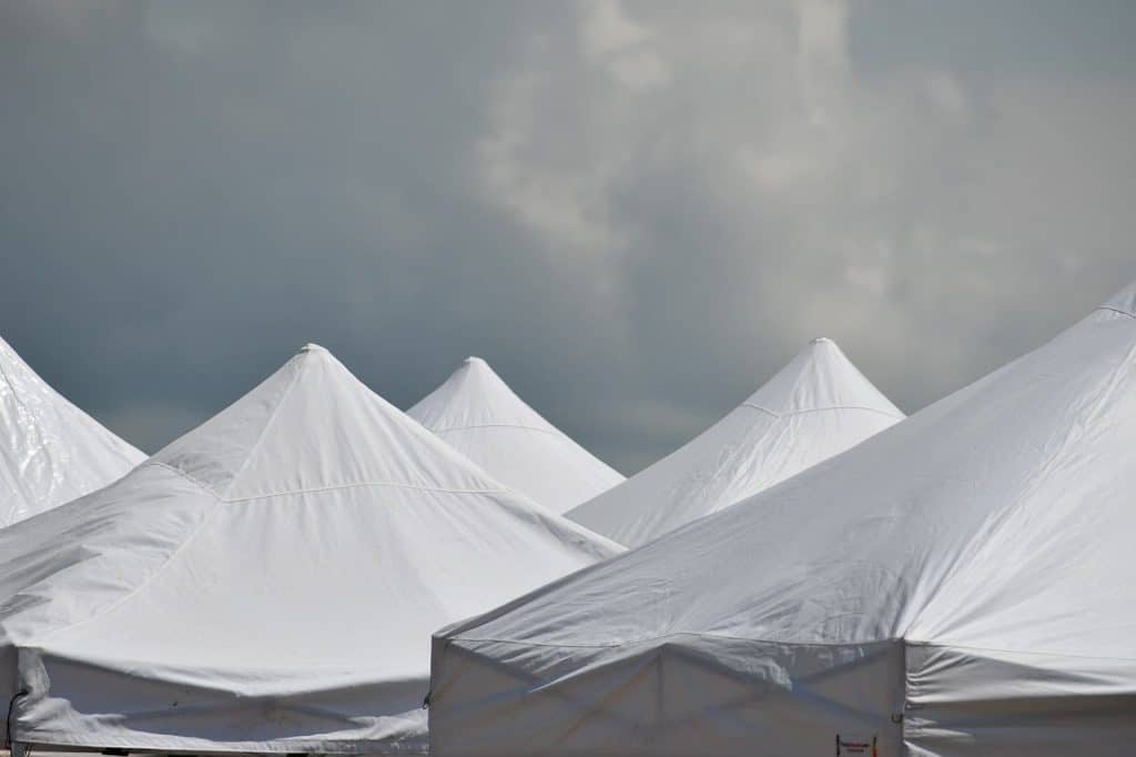 toit tente barnum blanc