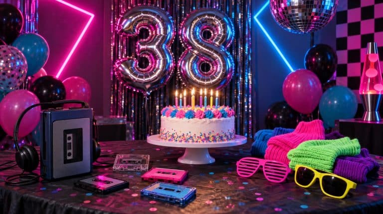Anniversaire 38 ans : soirée années 80, textes et quiz 1988